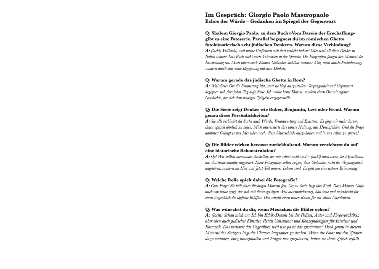 Interview Giorgio Paolo Mastropaolo